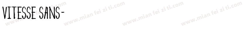 Vitesse sans字体转换